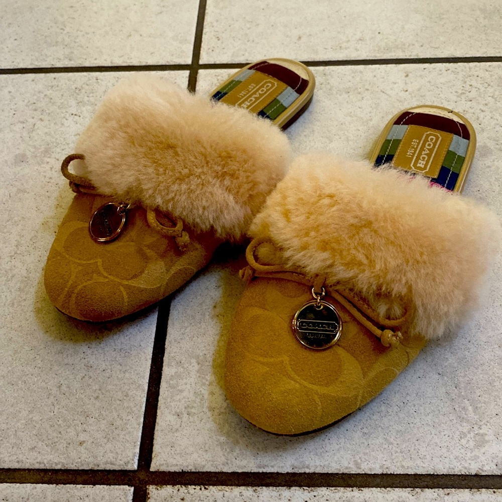 Coach slippers